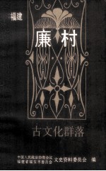 福建 廉村 古文化群落 文史资料第9辑