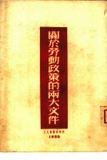 关于劳动政策的两大文件