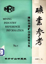 矿业参考:国际小型矿山会议论文集 NO7