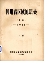 四川省区域地层表(草稿) 下
