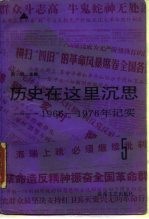 历史在这里沉思 1966-1976年纪实 第5卷