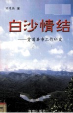 白沙情结 贫困县市工作研究