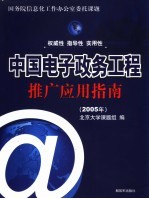 中国电子政务工程推广应用指南 2005年