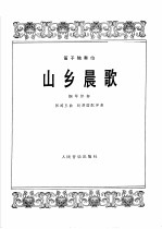 山乡晨歌 笛子独奏曲 钢琴伴奏