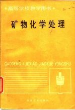 矿物化学处理 高等学校教学用书