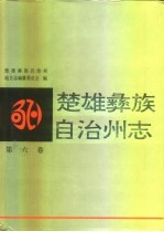 楚雄彝族自治州志 第6卷