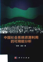 中国社会系统资源利用的可用能分析