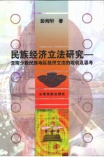 民族经济立法研究:云南少数民族地区经济立法的现状及思考