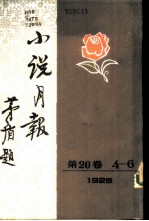 小说月报 第20卷 4-6号 1929 第四号