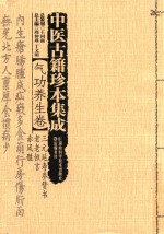 中医古籍珍本集成 气功养生卷 三元延寿参赞、书老老恒言、赤凤髓