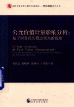 公允价值计量影响分析 基于财务报告概念框架的视角