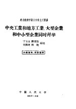 中央工业和地方工业、大型企业和中小型企业同时并举 政治经济学讲义社会主义部分