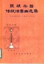 民族乐器传统独奏曲选集 唢呐专辑 线谱版