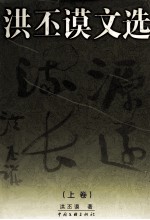 洪丕谟文选 上