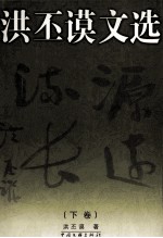 洪丕谟文选 下