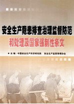 安全生产隐患排查治理监督防范和处理及国家强制性条文 下