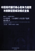 中国现代银行核心竞争力培育与创新运营成功模式全集 模式三 中国现代银行公司治理、上市战略与不良资产处理成功模式 第1册