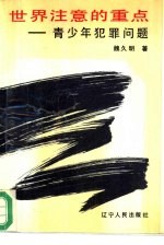 世界注意的重点 青少年犯罪问题