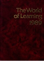 THE WORLD OF LEARNING 1989 THIRTY-NINTH EDITION