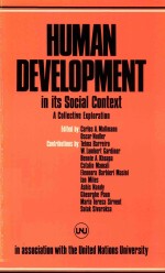 HUMAN DEVELOPMENT IN ITS SOCIAL CONTEXT A COLLECTIVE EXPLORATION