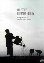 FAO POLICY ON GENDER EQUALITY