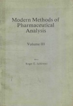MODERN METHODS OF PHARMACEUTICAL ANALYSIS VOLUME III