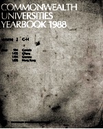 COMMONWEALTH UNIVERSITIES YEARBOOK 1988 VOLUME 2