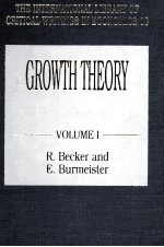 Growth theory volume Ⅰ descriptive growth theories