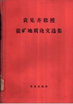 袁见齐教授盐矿地质论文选集