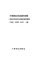 中国城市化道路初探 兼论我国城市基础设施的建设