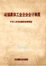 城镇集体工业企业会计制度