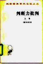 判断力的批判 上 审美判断力的批判