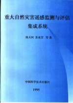 重大自然灾害遥感监测与评估集成系统