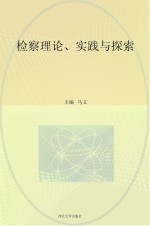 检察理论 实践与探索