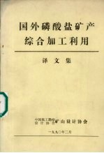 国外磷酸盐矿产综合加工利用译文集