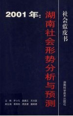 2001年:湖南社会形势分析与预测