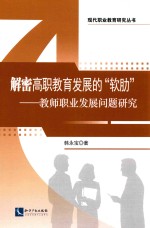 解密高职教育发展的“软肋” 教师职业发展问题研究