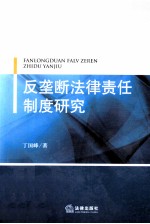 反垄断法律责任制度研究