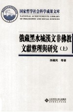 俄藏黑水城汉文非佛教文献整理与研究 上