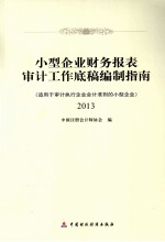小型企业财务报表审计工作底稿编制指南2013 适用于审计执行企业会计准则的小型企业