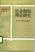社会指标理论研究