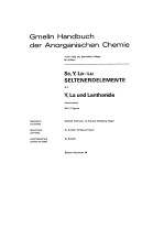 GMELIN HANDBUCH DER ANORGANISCHEN CHEMIE A3