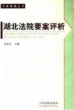 湖北法院要案评析