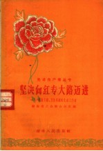 坚决向红专大路迈进 湖南文教、卫生系统的先进工作者