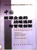 中国能源企业的战略选择与管理创新 中国企业管理研究会年度报告 2003-2004