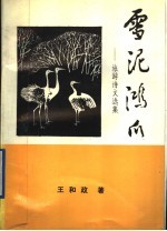 雪泥鸿爪:旅游诗文选集