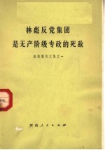 林彪反党集团是无产阶级专政的死敌 批林整风文集之一