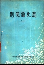 刑事论文选 上