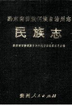 黔东南苗族侗族自治州志 民族志