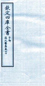 钦定四库全书 子部 薛氏医案 卷20